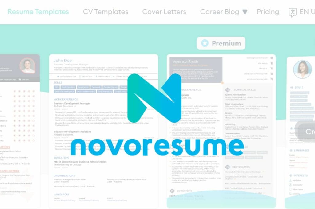 เว็บทำ Resume (novoresume.com)