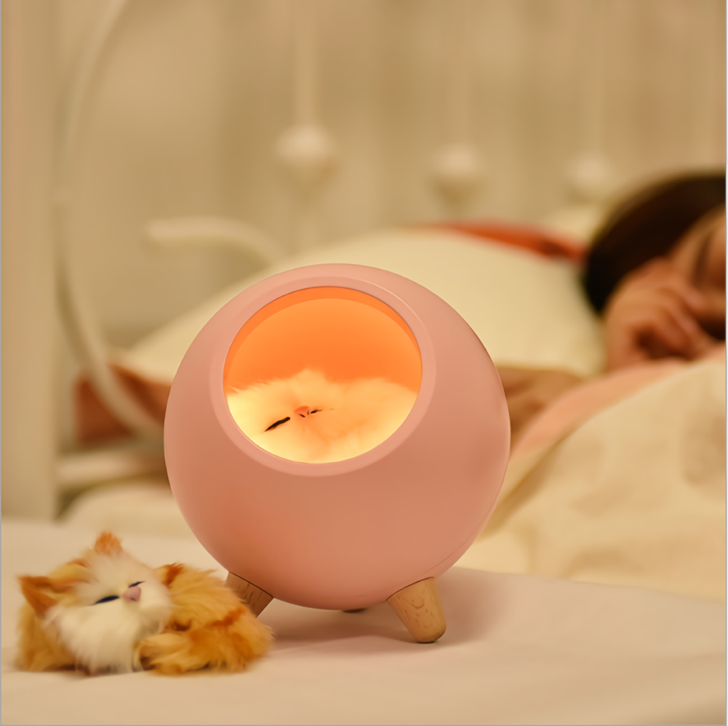 โคมไฟแมวน้อยนอนหลับ